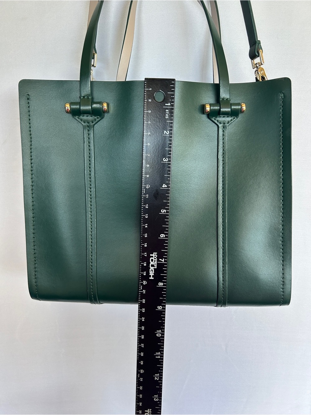 Kate Spade Arbour Hill Small Elodie leather bag green emerald gold crossbody - Picture 6 of 16